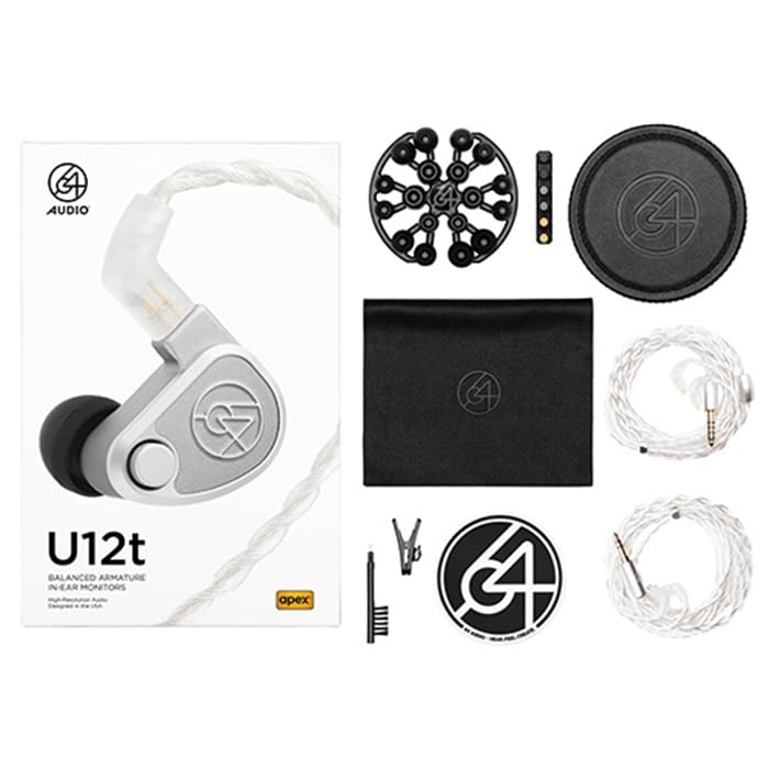 64audio u12t +赤モジュール　.mmcxアシスト Amazon.co.jp: 64 AUDIO 有線イヤホン U12t V2 リケーブル 耳
